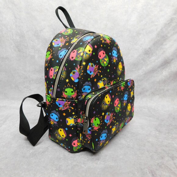 Funko Pop Black Neon Women Of Marvel Infinity Saga Small Backpack Purse 11” X 9” - Picture 4 of 9